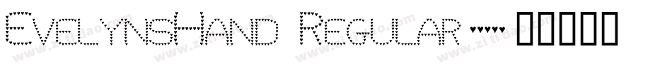 EvelynsHand Regular字体转换